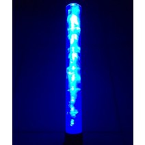 경광봉 미니 안전 차량용 충전식 야외 교통 신호 경고 54 4 깜박이 지팡이 배턴 명령 도구, 02 파란