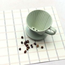 달소금 핸드메이드 도자기 핸드 커피 드리퍼-민트(무광), 민트