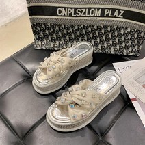 통슬리퍼 비탈 따르다 여성 여름 핏아우터 트렌드 샌들 2022 년 스타일리쉬 유행 하이탑 인싸템 냉 끌다 4750923557