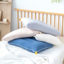 누비홈 빨아쓰는베개 기능성 숙면 낮은베개 경추 목베개, 아이보리_낮은베개