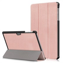 태블릿 가죽 커버 Microsoft Surface Go2 Go3 케이스 적용, 로즈골드