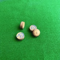 당구 용품 부자재 소품 도구 당구장 풀 큐 팁 경도 레이어 구운 가죽 헤드 액세서리, 14mm 4개, 1-경도 m