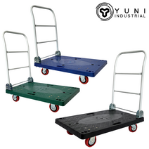 유니산업 구루마 엘카 접이식 이동카트 손수레 밀바 핸드카트 리어카 대차 짐수레, 그린 달리(손잡이없음), 소형 / 일반(PVC)바퀴