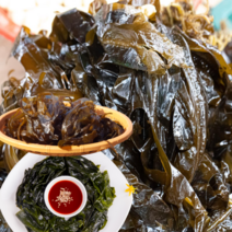 먹사부 한산도 이순신 생 물미역 생미역 돌미역 미역 귀 줄기 산모 1kg 2kg 3키로, [당일채취] 생미역, 4kg