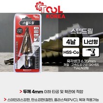 서스 분전반 타공용 13단 스텝 드릴기리 현장용품 철판 목공 목재 PVC