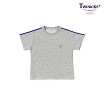 트윈키즈 테잎배색드롭숄더티셔츠 T8MT3T05 MG