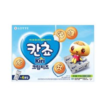 롯데 칸쵸 끼리크림치즈 196g 신상과자 사무실간식 유치원 탕비실 어린이집 비품, 5개