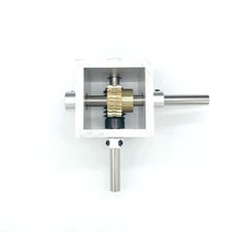 베벨기어 박스 웜 기어 감속기 소형 기어 90도 직각, 1-20 입력축 6mm 출력축 6mm