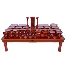 차례 그릇 47p 고급 간편 제사용 접시 밥 국 그릇, 축복의 말씀 없음 세트 47P