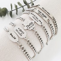 [무료배송/무료각인]미아방지 팔찌 써지컬스틸 치매 어르신, 테디베어, 성인용