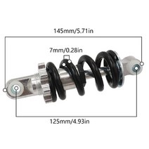 자전거튜닝 부품 악세사리 100/110/125mm 750lbs 전방 후방 충격 흡수 장치 전기 자전거 스쿠터 용 스프링, 03 Spring 125mm
