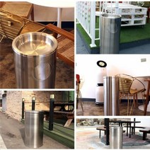 실외휴지통 재털이 230x510 일반 소형 21L 쓰레기통