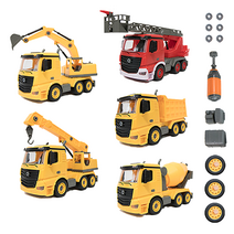 베이비라이크 그로잉카 조립식 중장비 자동차 완구 장난감 [포크레인 크레인 사다리차 소방차 덤프트럭 레미콘], 크레인 DIY