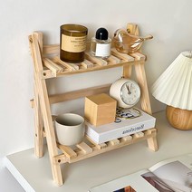 미니 원목 2단 양념 수납장 식탁 정리대 식탁위 미드센츄리 선반 정리 우드 선반장 미드센추리 수납 틈새 얇은 홈카페 폭좁은 낮은 계단식 네일 책상 공유기 주방 다용도, 1개
