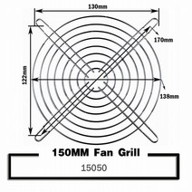 난로팬 동력팬 타프팬 무동력에코팬 냉각 팬 가드 금속 그릴 컴퓨터 커버 30mm 40mm 50mm 60mm 70mm 80mm 90mm 120mm 135mm 140mm 170mm 2, [10] 2Pcs 140mm, [02] Black Griils