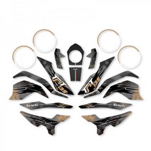 베넬리 TNT125 풀 데칼 스티커, 골드, 1개