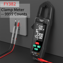 디지털 멀티 미터 클램프 메타 접지저항계 fy382 multimeter clamp ac, 1-없음