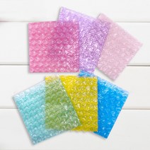 10x10 컬러 하트 에어캡_1P 충격완화 뽁뽁이 안전봉투, 옐로 1P