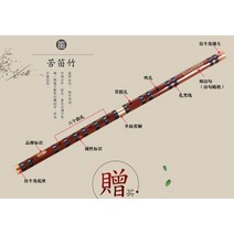 중국 피리 전통 악기 대나무 피리 입문용 디즈 dizi 대금 플룻, C