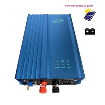 태양광인버터 업데이트 된 500W 600W 마이크로 그리드 타이 인버터 MPPT 태양 광 PV 패널 용 순수 사인파 12V 24V 48V 조정 가능한 배터리 방전, PV 26-45V Bat 24V, 110V