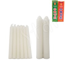 수복 양초 2p 2.8cm 6p 2cm 초 촛불 제사 추석 설날 명절 기념 행사, ( 6p 18x2cm )