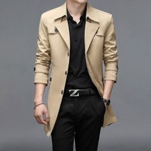 부티크 백화점 봄가을 롱 트렌치남