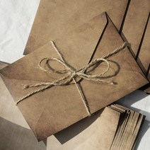 매니토 레트로 감성 예쁜 편지지 세트 20장 100장, 빈티지 마끈 세트, 편지지100장/편지봉투50개/빈티지마끈50개