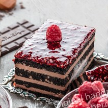 [오테라] 수제 클래식 후랑보아즈 (산딸기 + 발로나 초코) 케이크, 1개, 740g