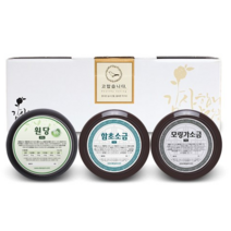 단짠 항아리 원당 250g + 함초소금 420g + 모링가소금 450g 선물세트 D3, 2세트