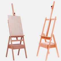 원목 이젤 미술 화판 그림 거치대 스탠드 선반 보드