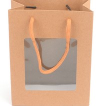 토벗 투명창 크라프트지 선물봉투 포장 상자 쇼핑백 케이스, 사이즈