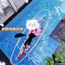튼튼한 투명 카약 수상 레저 카누 관찰 즐길거리 바다 제주 관광지 남해 배, 싱글 보트+패들