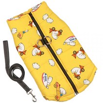 시바견 강아지 패딩 명품 커플룩 겨울옷 외출용품 중대형견 다운 리트리버, 옐로우