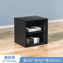 철제수납장 서랍장 캐비넷 인테리어 빈티지 거실 다용도 선반 슬라이딩 틈새, 하나, 블랙_문 없음+칸막이