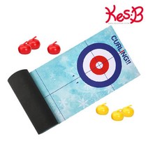 유아 집중력 놀이 보드게임 컬링스핀 스톤6+매트세트 활동 신체활동 교구