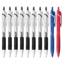 유니 제트스트림 볼펜 0.5mm 혼합 10자루 SXN-150-05 SXN-150C-05, 0.5 10개(흑8청1적1)