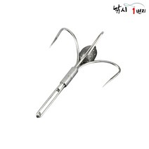 초장축 회전 훌치기 바늘 1개입 숭어낚시바늘, 초장축회전훌치기바늘