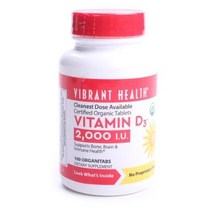 바이브런트헬스 비타민 D3 2000IU 탭, 100개입, 1개