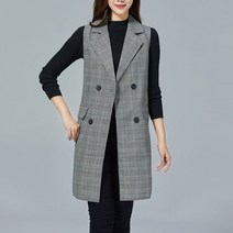 여성 정장 조끼 베스트 롱 빅사이즈 비보뉴 L436M267