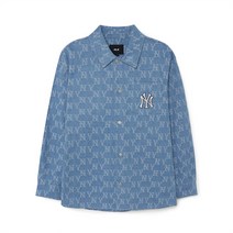 클래식 모노그램 자카드 데님 셔츠 NY Indigo