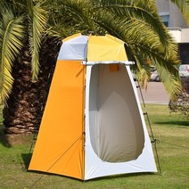 듀얼 레이어 방수 안티 UV 관광 텐트 방수 변경 피팅 룸 안티 UV 야외 캠핑 샤워, 주황색, 협력사
