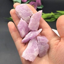 자수정 원석 구슬 팔찌 구 1pc 천연 보라색 원시 거친 돌 석영 스탈 바위 치유 reiki 미네랄 수족관 홈 룸 풍수, 쿤자이트, 1pc 20-30mm 랜덤, 쿤자이트