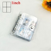 123 인치 미니 포토 앨범 투명 포토카드 홀더 Pvc 카드 바인더 사진 Kpop 아이돌 컬렉션 북, glitter 1inch