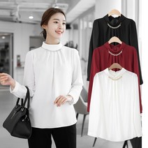 엄마옷 모슬린 터틀 블라우스 BL112291마담 미시옷 50대 중년여성의류 60대 엄마옷 빅사이즈 할머니옷 여성옷