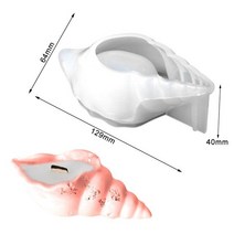 문양거푸집 콘크리트 캔들 양초 화분 시멘트 소라 보석 보관함 실리콘 몰드 다육 석고 장식 수지, A02