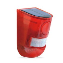 Solar Alarm Light Wireless IP65 Motion Sensor Outdoor Garden Security Lamp Stroboscope Strobe LED Wa, 01 0