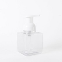 (250ml 투명) 사각거품용기(버블) 공병.화장품용기.소분용기, 블랙캡