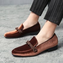 스웨이드 페니 로퍼 남자 세무 캐주얼 테슬 극세사 신발 240 290