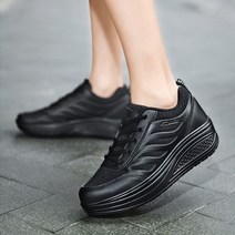도오빠 브이렉 여성 메쉬 운동화 런닝화 키높이 5cm 통굽 레이스업 무지 무광 통기성 스니커즈 발편한 사계절 여자운동화 신발