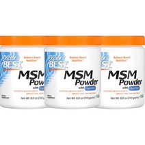 [2+1] 닥터스베스트 MSM 파우더 250g 식이유황 Opti엠에스엠 분말 가루, [2+1] MSM 파우더 250g (총 3통)